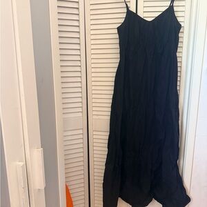 Black Spaghetti-Strap Maxi Dress - Classic Women’s Slip Dress